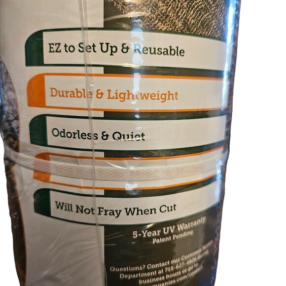 EZ Camo Cover 4.5'x12' Brown - Stealthy Hideout Deer Hunting Waterfowl Hunting - Picture 6 of 7